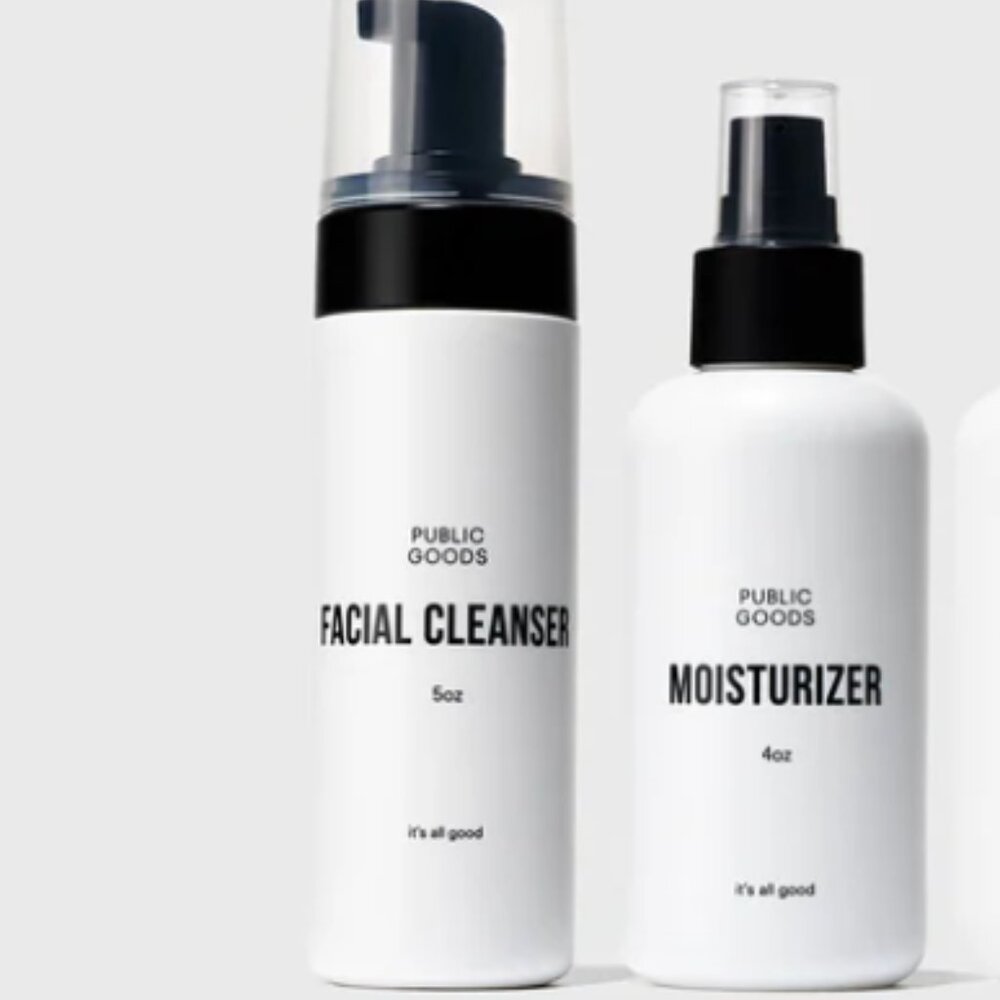 [NWOT] Public Goods - Gentle Foaming Facial Cleanser 5 oz & Moisturizer Kit 4 oz